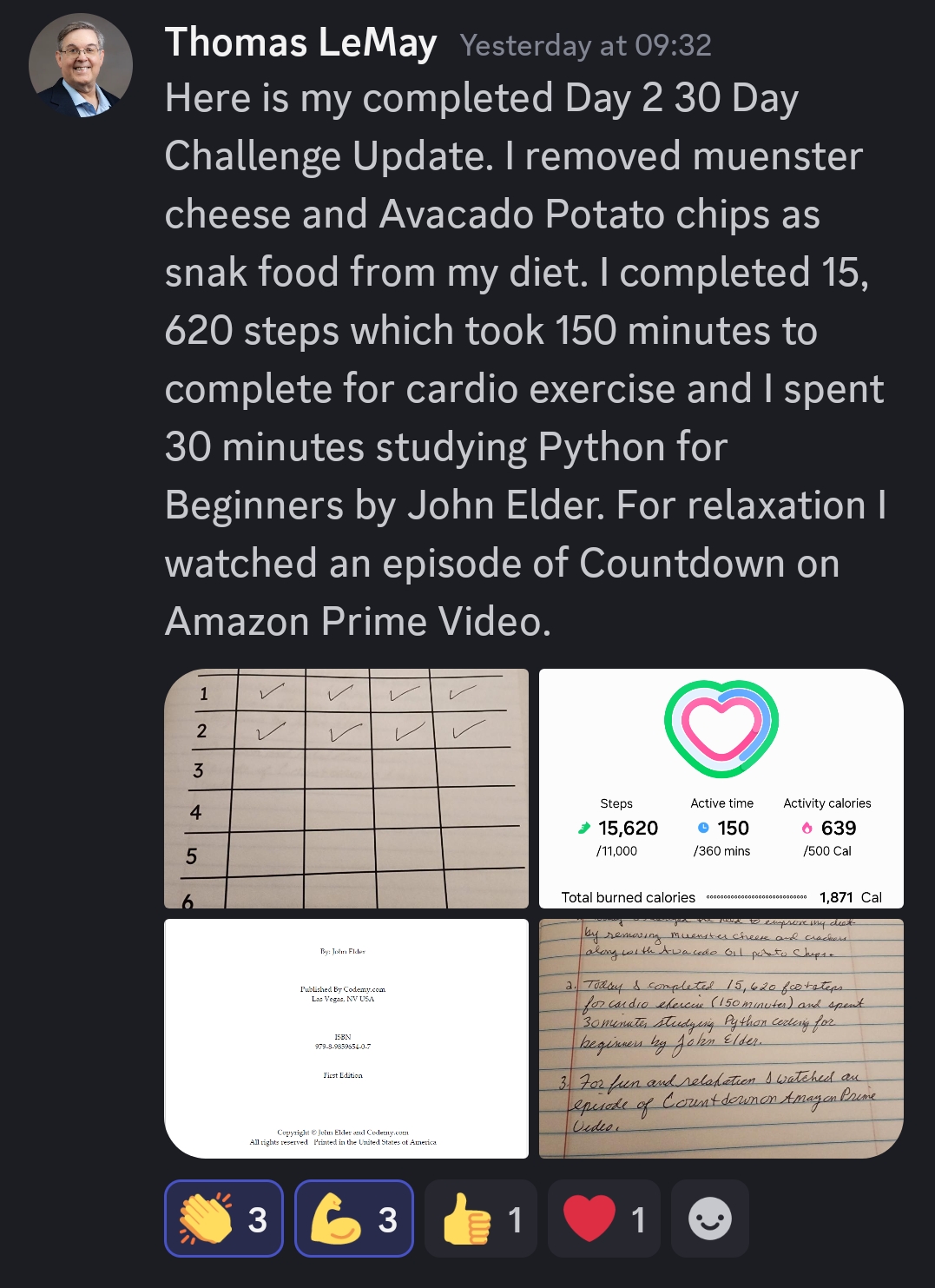 30-Day Challenge testimonial
